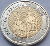 5 Zlotych / Zloti 2020 Polonia, St. Mary&#039;s Basilica, unc, Europa