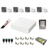 Sistem supraveghere complet Hikvision 4 camere 5MP IR 40m Lumina Alba 40m Microfon, DVR 4 canale 8MP, HDD 1 TB, accesorii montaj SafetyGuard Surveilla
