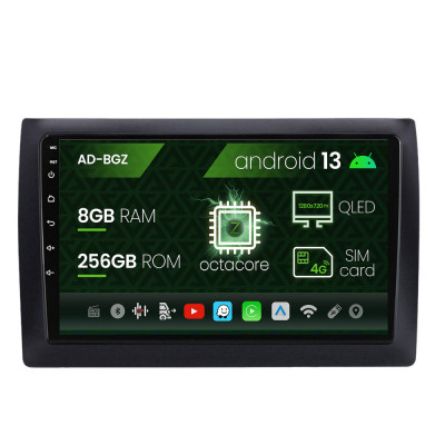 Navigatie Fiat Stilo, Android 13, Z-Octacore 8GB RAM + 256GB ROM, 9 Inch - AD-BGZ9008+AD-BGRKIT356V2 foto