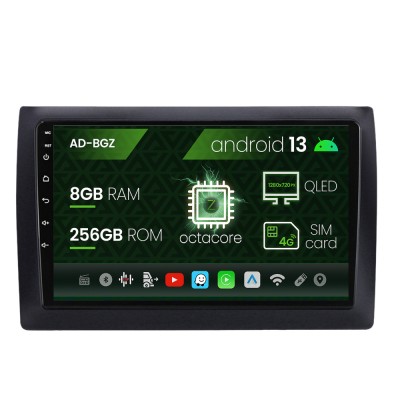 Navigatie Fiat Stilo, Android 13, Z-Octacore 8GB RAM + 256GB ROM, 9 Inch - AD-BGZ9008+AD-BGRKIT356V2 foto