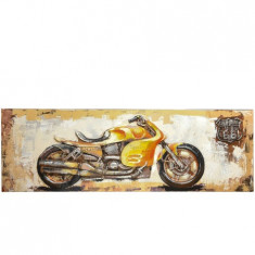 Tablou 3D &amp;amp;quot;Yellow Moto&amp;amp;quot;, 1 piesa 50 x 150 cm foto