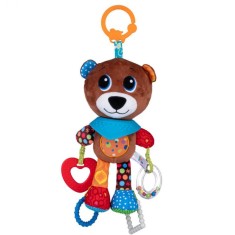 Jucarie Teddy bear pentru carucior, scoica auto sau patut