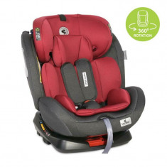 Scaun auto, Lynx, Isofix, 0-36 Kg, rotativ 360 grade, Black & Red