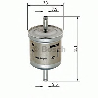 Filtru combustibil JEEP CHEROKEE (XJ) (1983 - 2001) BOSCH 0 450 905 985 foto