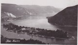 Carte poștală interbelică Ada Kaleh &ndash; panorama insulei, Foto Mikl&oacute;s Orșova