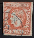 Romania 1869 - Carol l cu Favoriti,Lp.27