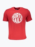Cumpara ieftin Tricou barbati din bumbac cu imprimeu cu logo si croiala Regular fit rosu, S