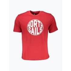Tricou barbati din bumbac cu imprimeu cu logo si croiala Regular fit rosu, S