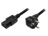 Cablu Alimentare Unghiular CEE 7/7 la IEC C13 1,8m Negru