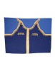 Set 8 Perdele Cabina Camion, Universale, Velur, Albastru Auriu