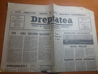 dreptatea 29 martie 1991-art. &amp;quot; noul neamt&amp;quot; si 1991 anul trezirii noastre ? foto