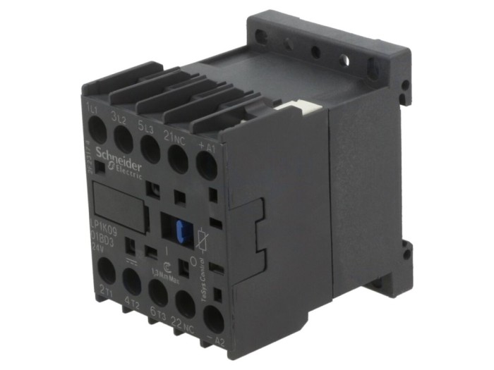 Contactor 3P 24VDC 9A