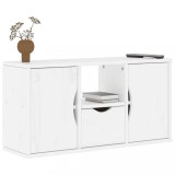vidaXL Dulap TV cu sertar &bdquo;ODDA&rdquo; alb 79x24x40 cm lemn masiv de pin