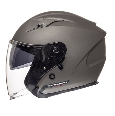 Casca open face pentru scuter - motocicleta MT Avenue SV titanium mat (ochelari soare integrati) XS (53/54cm) foto