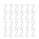 Cumpara ieftin Set 24 Carlige Afumatoare Carne Inox 17cm IdeallStore&reg; Macelarie, Galantar, Frigider, Durabile, Argintii