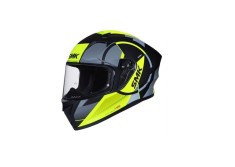 Casca moto integrala SMK STELLAR FARO, culoare GRI+GALBEN marimea 2XL,