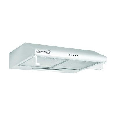 Hota traditionala Hausberg, 95 W, 60 x 47 x 13 cm, 280 m3/h, 1 motor, 3 trepte, bec halogen, Alb foto