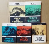 Colectia completa Monografii Montane (Muntii Oas Gutii Tibles, Caliman, Ceahlau, Piatra Craiului, Bihor-Vladeasa) - stare buna, cu toate hartile