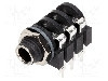 Conector jack, Jack 6,3mm, 3 contacte, mama, AMPHENOL - ACJS-MC foto