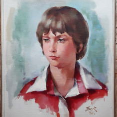 Portret de fata - semnat Berk '80