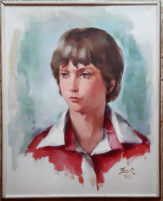 Portret de fata - semnat Berk &#039;80