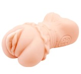 Masturbator Crazy Bull 3D Vagina, Multispeed, TPR, Natural, 14 cm