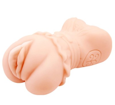 Masturbator Crazy Bull 3D Vagina, Multispeed, TPR, Natural, 14 cm foto