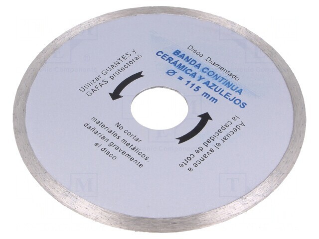Disc de tăiere granit 115mm 22mm