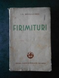 I. AL. BRATESCU-VOINESTI - FIRIMITURI (1934)