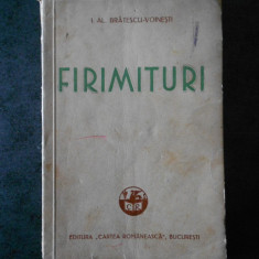 I. AL. BRATESCU-VOINESTI - FIRIMITURI (1934)