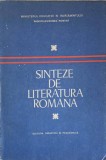 Sinteze Literatura Romana - Al. Piru, Constantin Crisan, Didactica si Pedagogica, 1974, 276 pagini