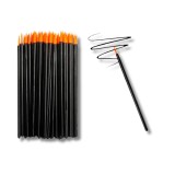 Aplicatoare Makeup, Eyeliner Brush, 50 buc, pensule fine de unica folosinta