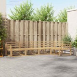 vidaXL Set de canapele de exterior 5 pcs Alb 327 x 168,5 x 73 cm 3386438