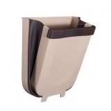 Cos gunoi pliabil Gonga, 8L, crem, plastic, atasabil dulap/usa, dreptunghiular, interior