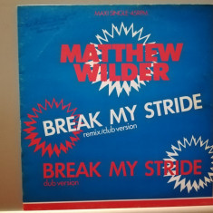 Matthew Wilder - Break My Stride (1983/CBS/RFG) - Maxi-Single/Vinil/NM+
