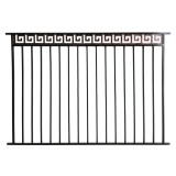 Panou metalic gard din fier forjat Thalia, otel, negru, 2000 x 1400 mm