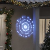 VidaXL Lumini stelare de Crăciun 140 LED-uri, 8 buc., alb rece, 17 cm