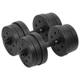 Set 2 gantere reglabile 2x10kg rebel active