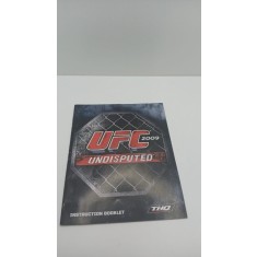 UFC 2009 Undisputted - PS3 booklet