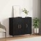 vidaXL Bufet Negru 90 x 34 x 80 cm Lemn compozit
