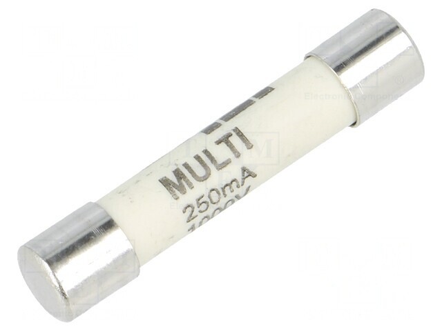 Siguranță Ultra-Rapidă 250mA 1kVAC 6.3x32mm Alamă