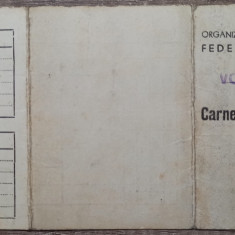 Carnet de legitimare Federatia Romana de Volley-Ball, Emil Costoiu, 1948
