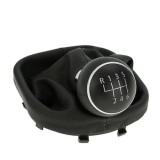 Nuca Schimbator Viteze + Manson Piele VW Touran 1 Caddy 3 (2003-2010) 6+R Negru 13mm