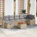 Cumpara ieftin Set de canapele pentru grădină 8 pcs Bej Rattan poli