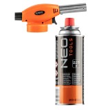 Arzator cu gaz cu surub si cartus butan 227 g, aprindere piezo NEO