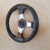 Volan Sport Universal MOMO Carbon 34cm, Buton Claxon, Compatibil Diverse Auto