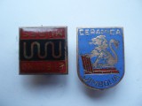 ROMANIA - SET INSIGNE ELECTRO MURES + CERAMICA JIMBOLIA , IM 1.75