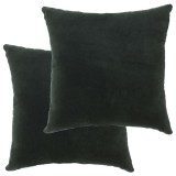 Cumpara ieftin Perne decorative, 2 buc., verde, 45 x 45 cm, catifea bumbac