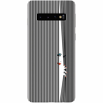 Husa silicon pentru Samsung Galaxy S10 Plus, Stripe foto