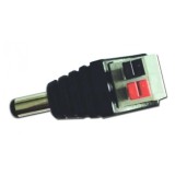 Bloc terminal la DC 2.1x5.5mm tata cu clips pentru CCTV, DC-M/2.1X5.5-TBC